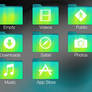 OSX Folders Gradient Green