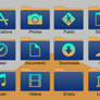 Blue-Gradient Folders