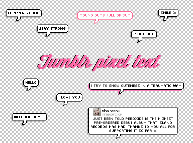 Tumblr Pixel Text By Omgitslittlejavi On Deviantart