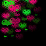 pink n green hearts