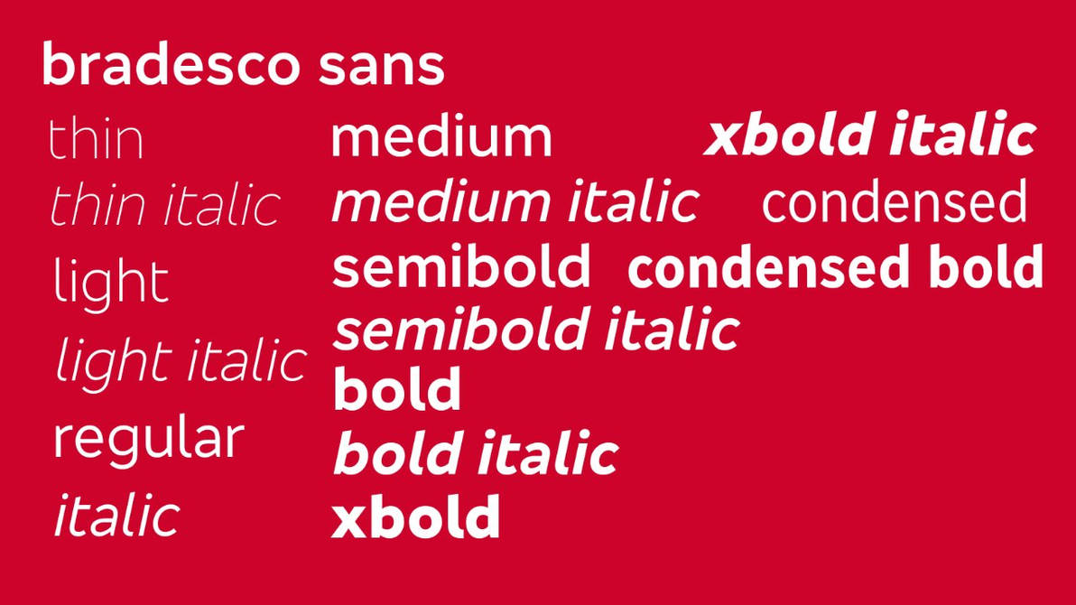 Bradesco Sans by StackNB on DeviantArt