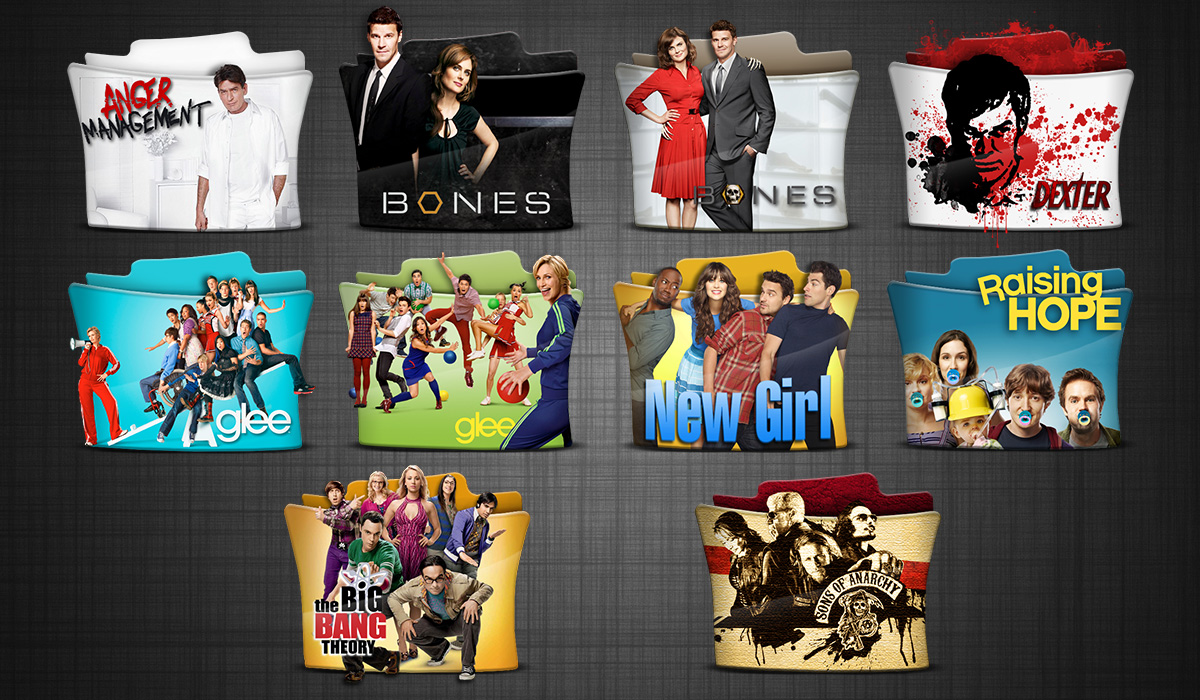 TV Series Folder Icons pack 3 HD