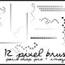 12 pixel brushes + image pack