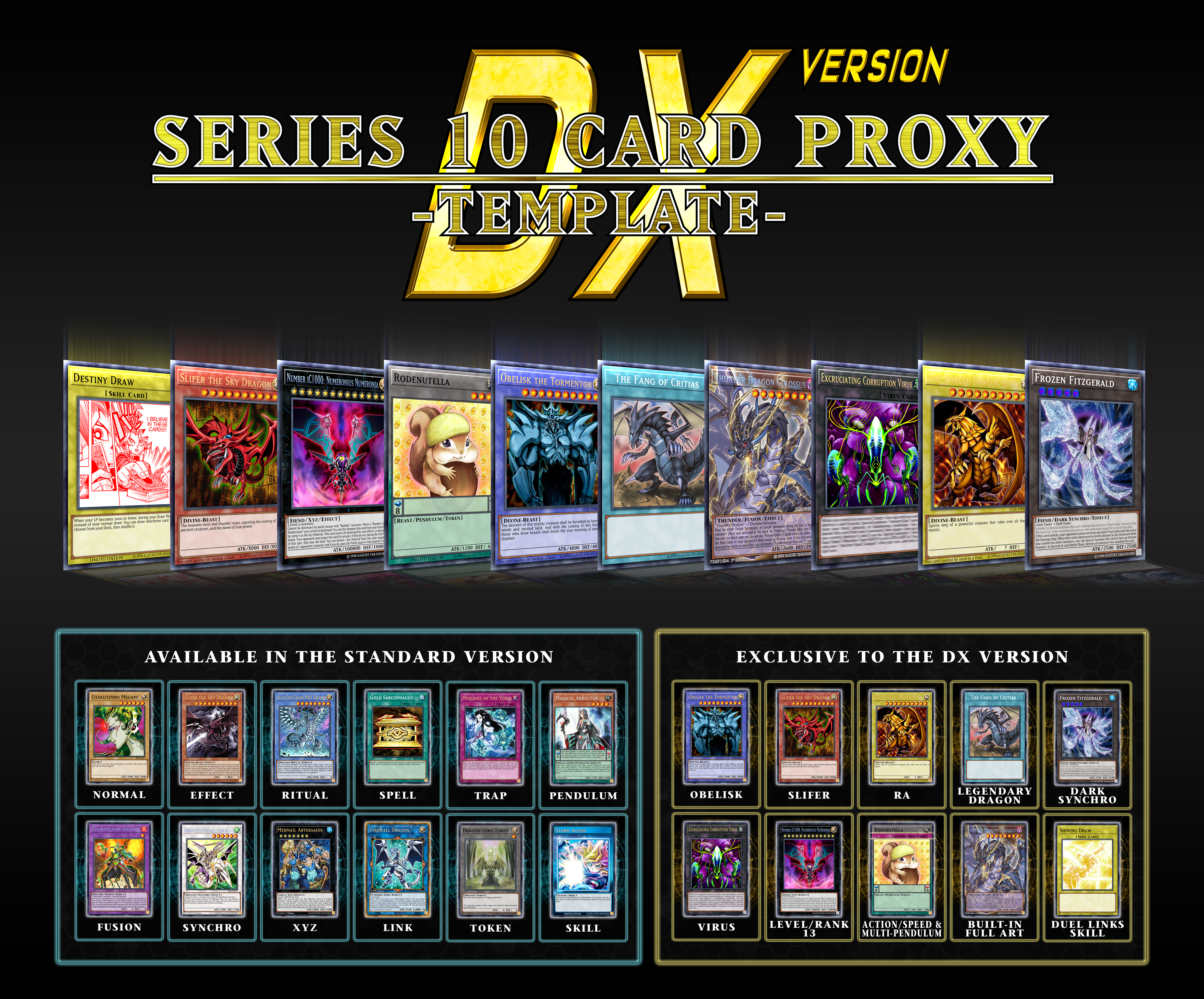 Series 10 Card Proxy Template DX Version