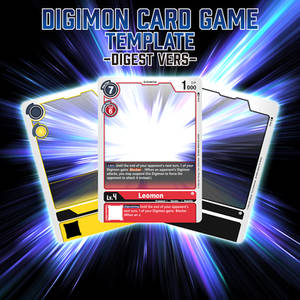 Digimon Card Game Template -Digest Vers-