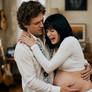 Pregnant Beauty In Labor With Husband