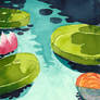 sunblessed waterlillies