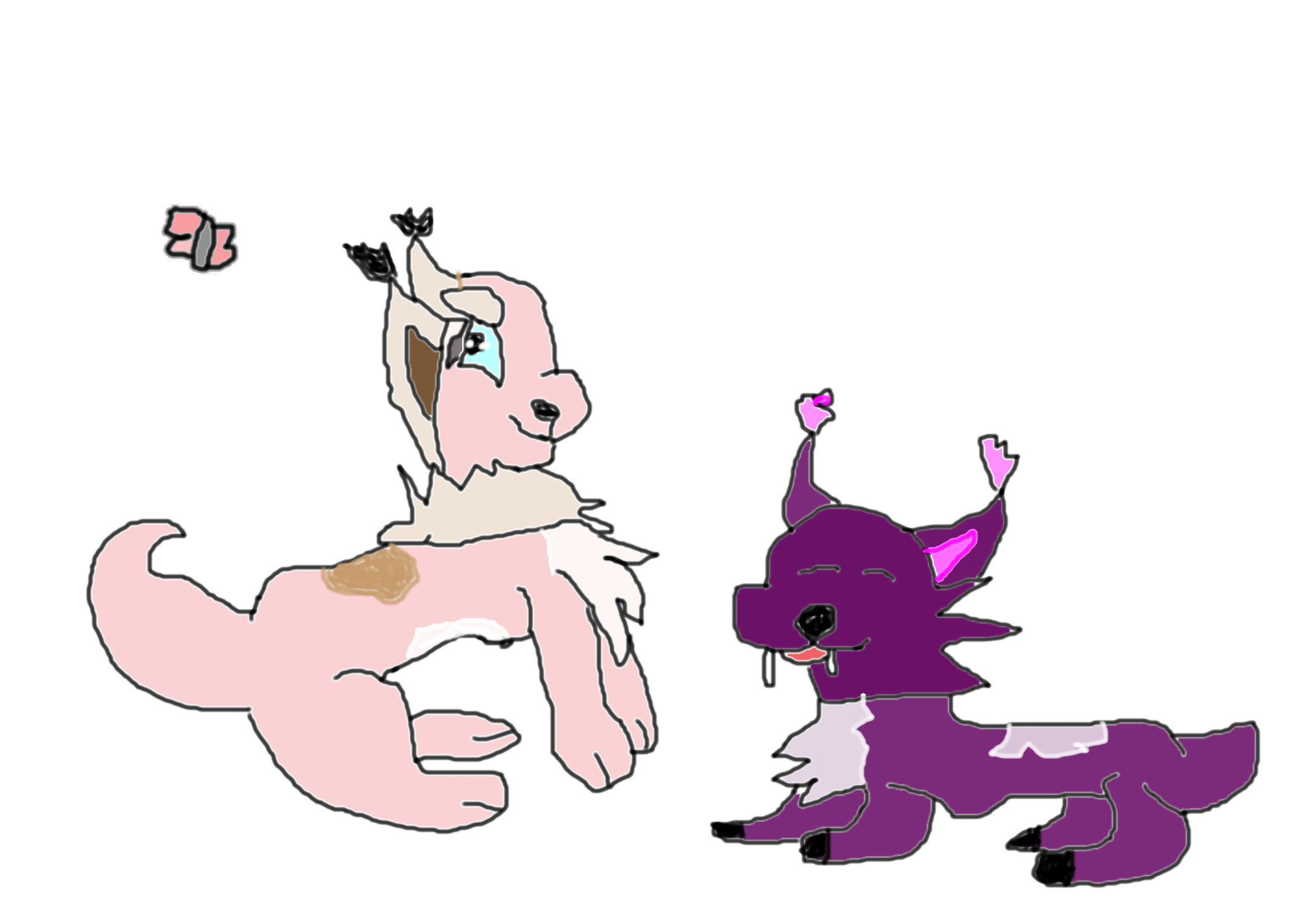 Shade and Peaches hanging out. by grandslayer on DeviantArt