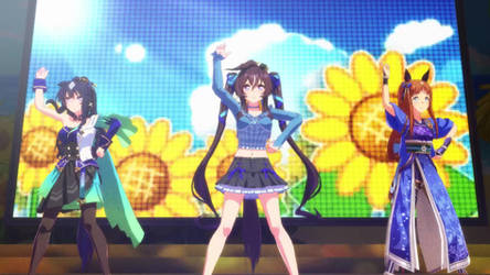 Uma Musume x CGSS - Dancing Sunflower Commision