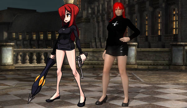 Parasoul from Skullgirls in DOA5LR