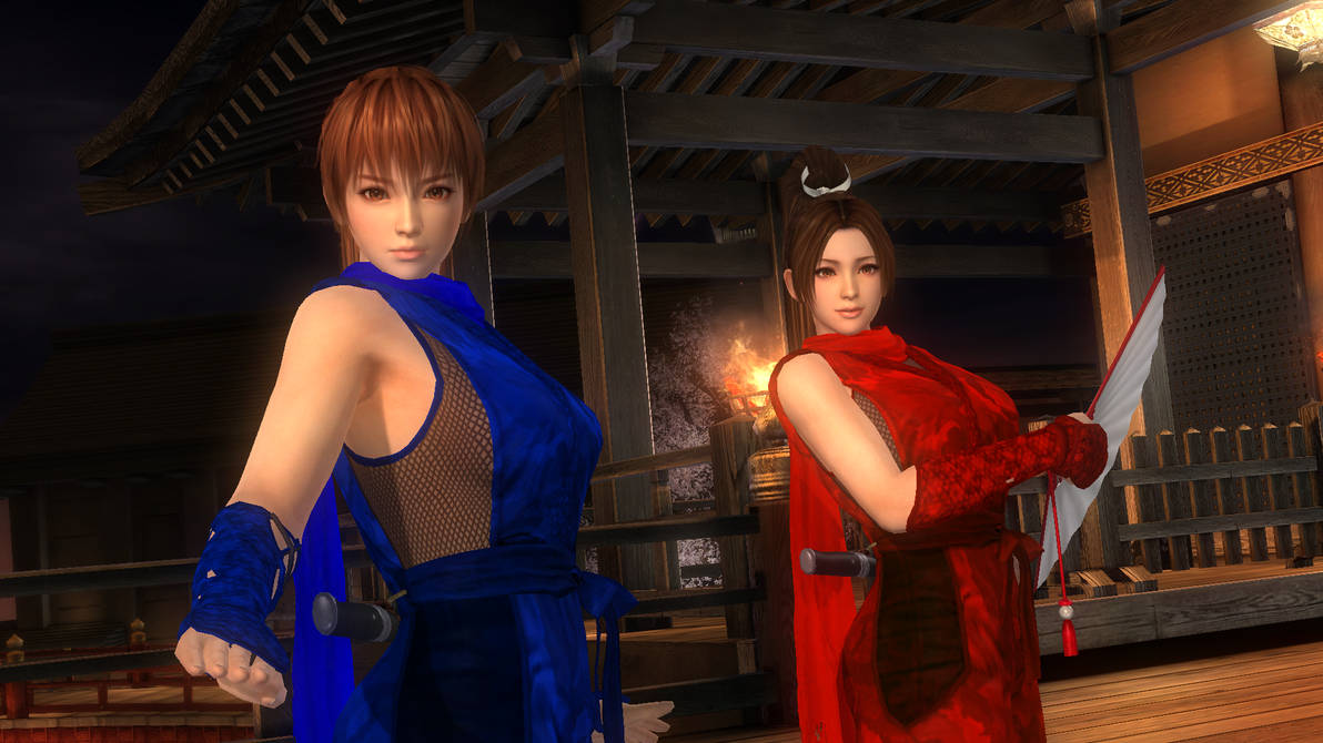 Kasumi and Mai Shiranui - Professional Kunoichis by KyleKatarn1980 on