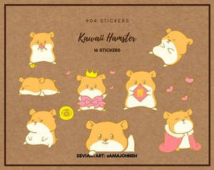 #04 Stickers: Kawaii Hamster