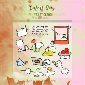 #55 Stickers: Cutest Day