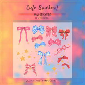 #61 Stickers: Cute Bowknot