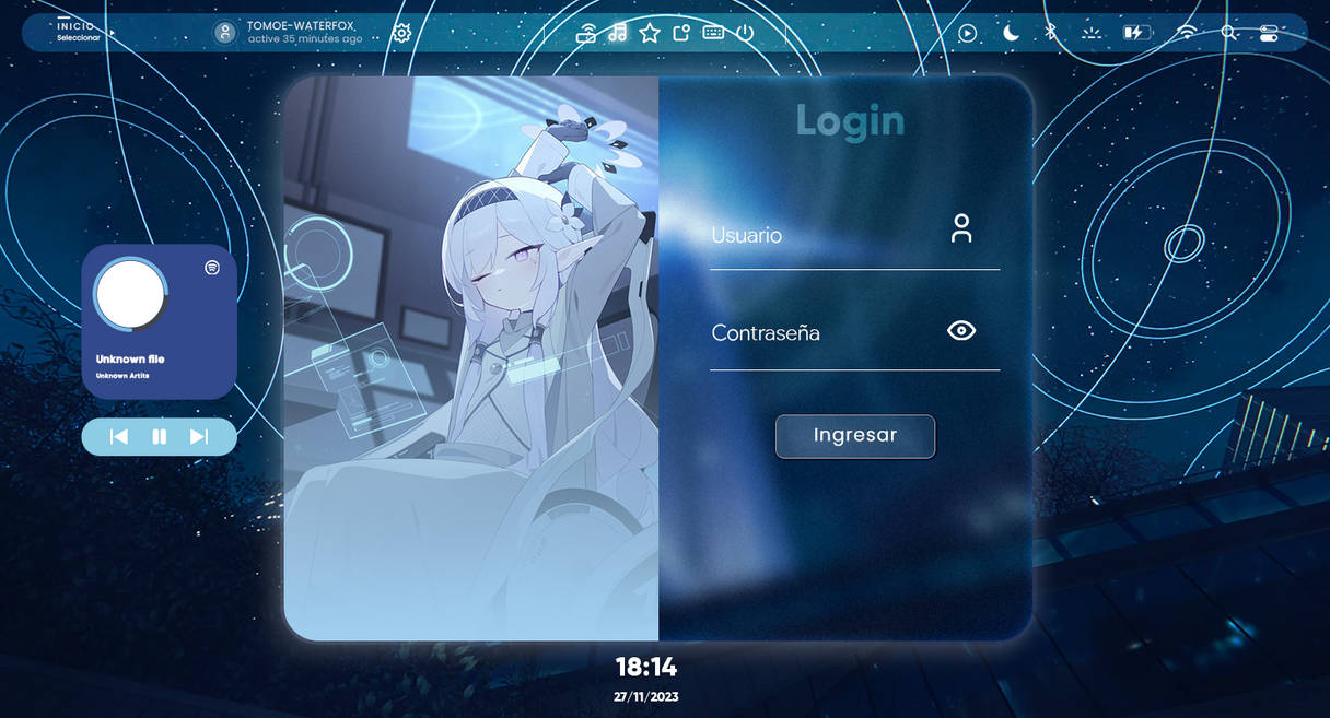 Login PSD [Kivotos] by Tomoe-Waterfox on DeviantArt