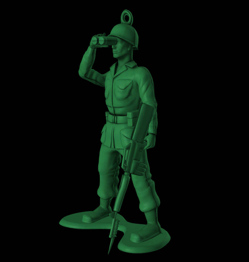 Green Army Men (w/ Binoculars + Rifle) KH3 XPS by nintendogamer199