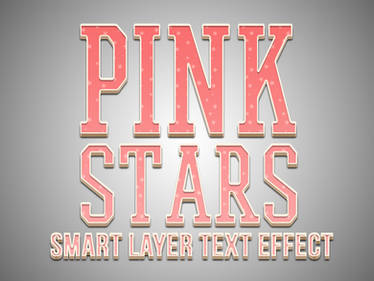 PinkStars Text Effect