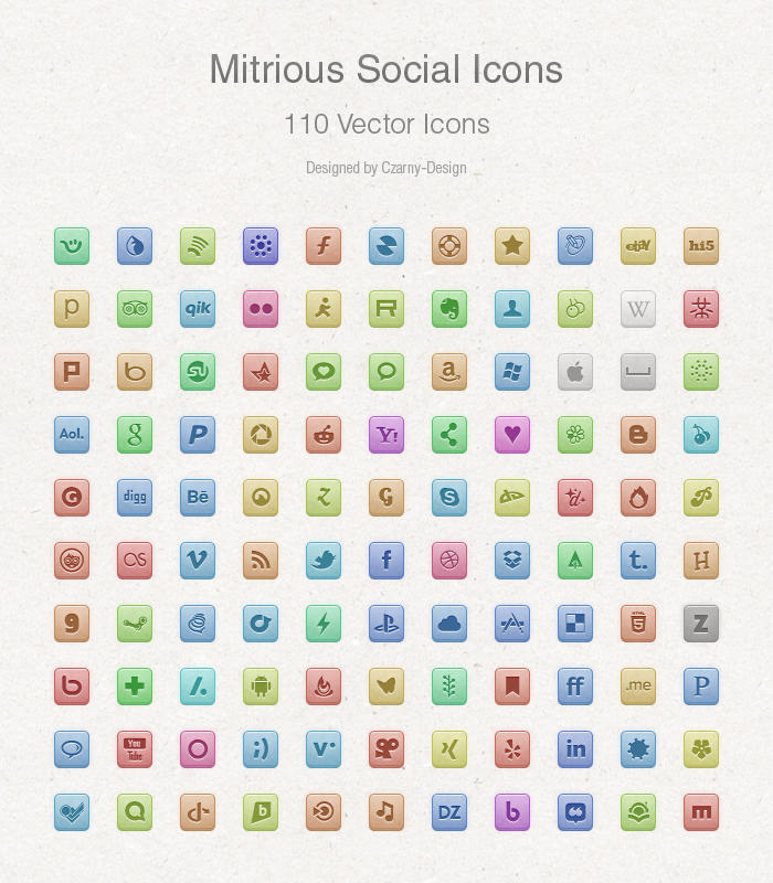 Free Vector Social Media Icons