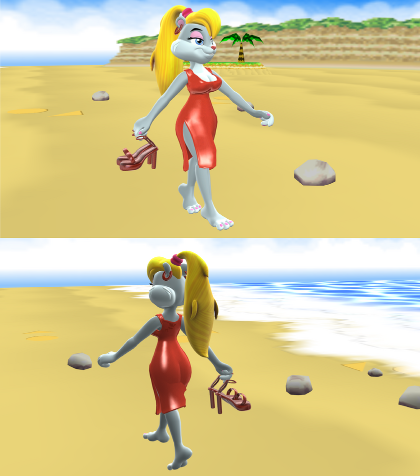 Berri - Walking on The Beach by MMDnGifLadiesGames on DeviantArt