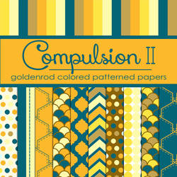 Compulsion II: Goldenrod Colored Pattern Papers