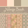 Free Navajo Peach Patterned Papers