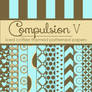 Compulsion V: Iced Coffee Themed Pattern Papers
