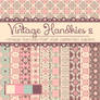 Free Vintage Handkies 2 Patterned Papers