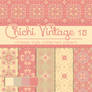 Free Chichi Vintage 15 Patterned Papers