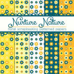 Free Nurture Nature Floral Papers