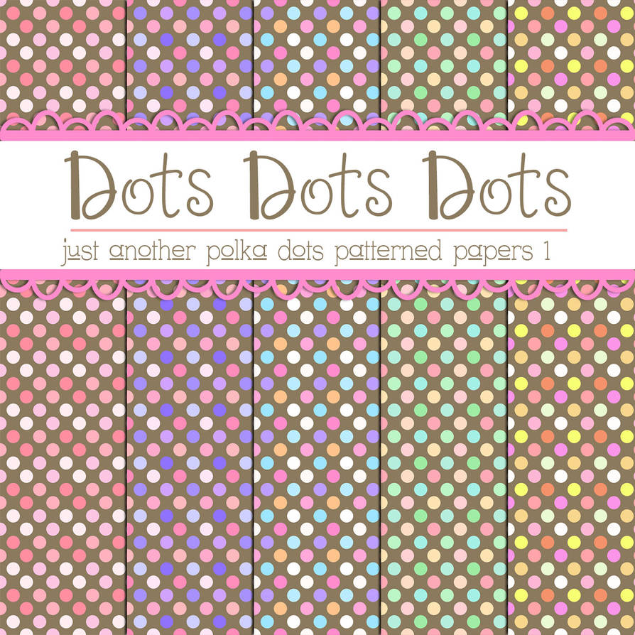 Free Polka Dots Patterned Papers 1 by TeacherYanie on DeviantArt