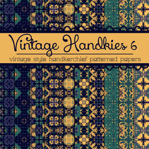 Free Vintage Handkies 6 Patterned Papers