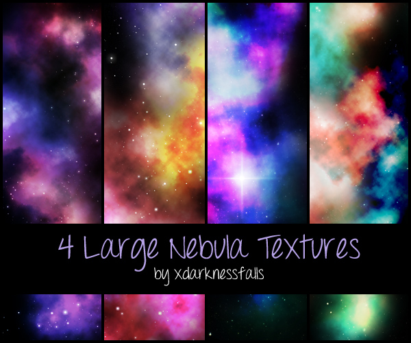 4 Large Nebula Textures