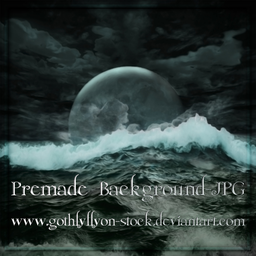 Dark Moon-Premade Background-by-GothLyllyOn-Stock