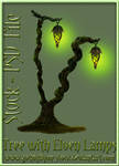 Tree  Elven Lamps-Stock-by-GothLyllyOn-Stock