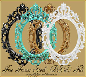 Oval Victorian Frames by GothLyllyOn-Sotck