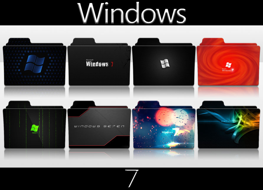 Windows 7 Folder Icon Pack by NewAged-Clyde on DeviantArt