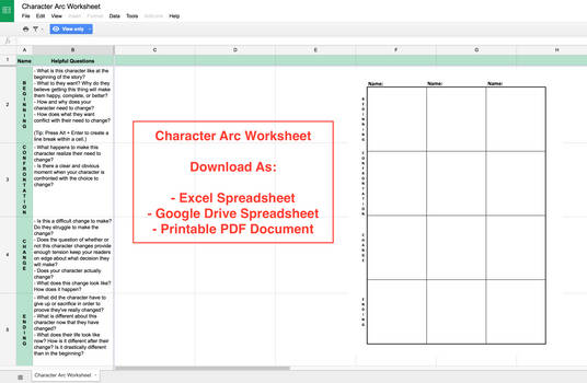 Character Arc Worksheet