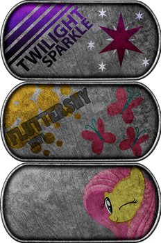 Twi and Flutters Dog Tags