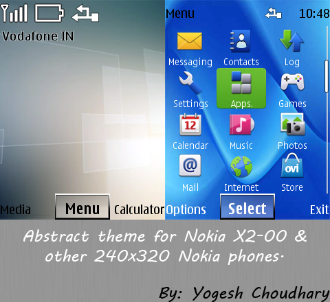 Abstract theme for Nokia X2-00 and other 240x320