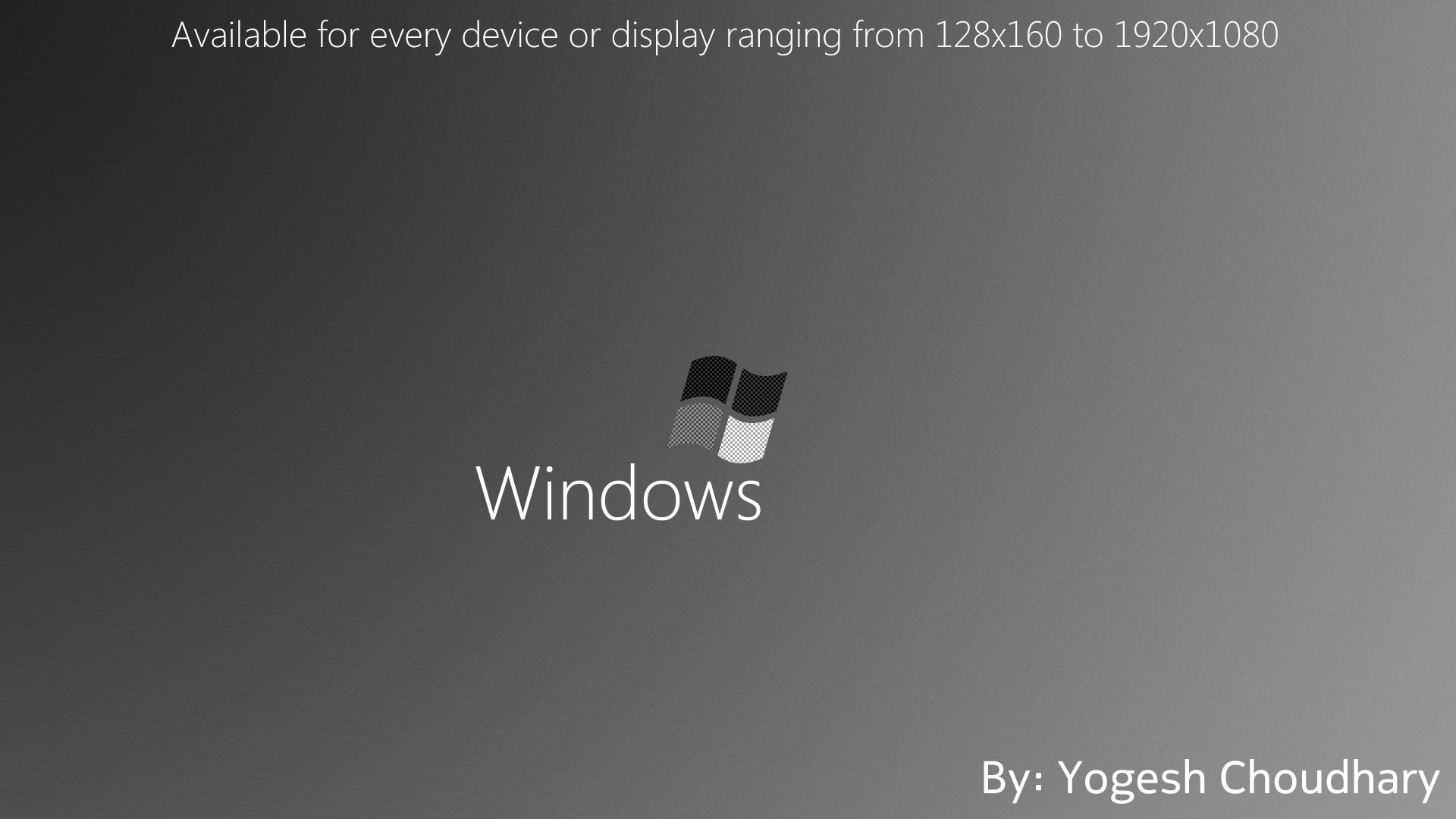 Windows Black and White Wallpaper for Every Device by cyogesh56 on