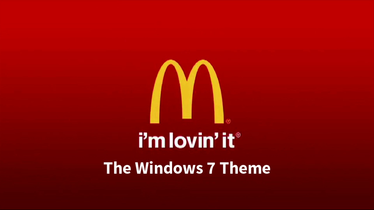 Mcdonald's Windows 7 Theme by nc3studios08 on DeviantArt