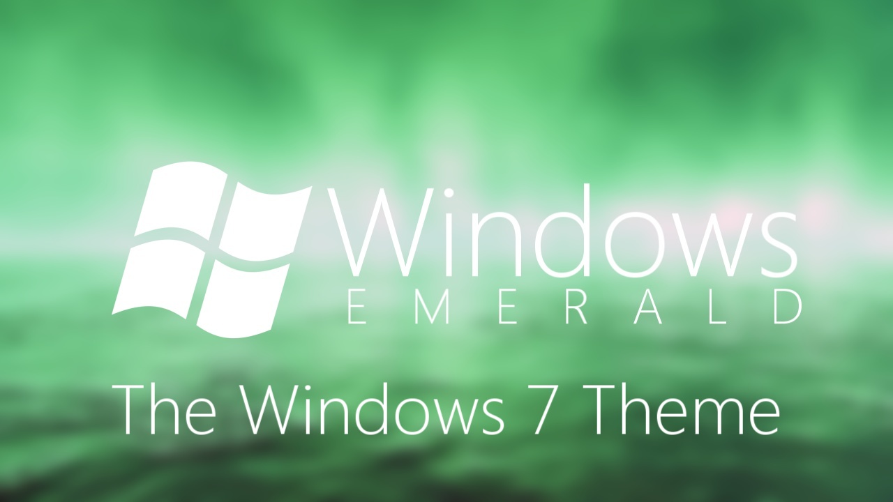 Windows Emerald Windows 7 Theme