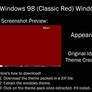 Windows 98 (Classic Red) Windows 10 Theme