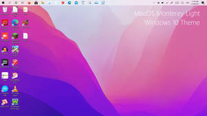 macOS Monterey Light Windows 10 Theme