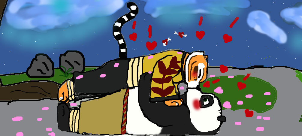 Kung Fu Panda Po And Tigress Kiss By Chichichindy On