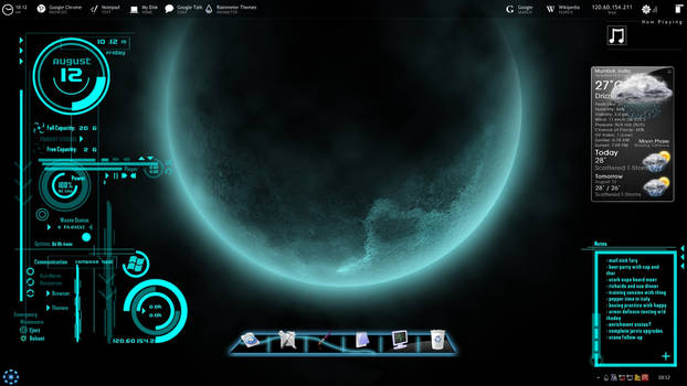 Futuristica Rainmeter Skin