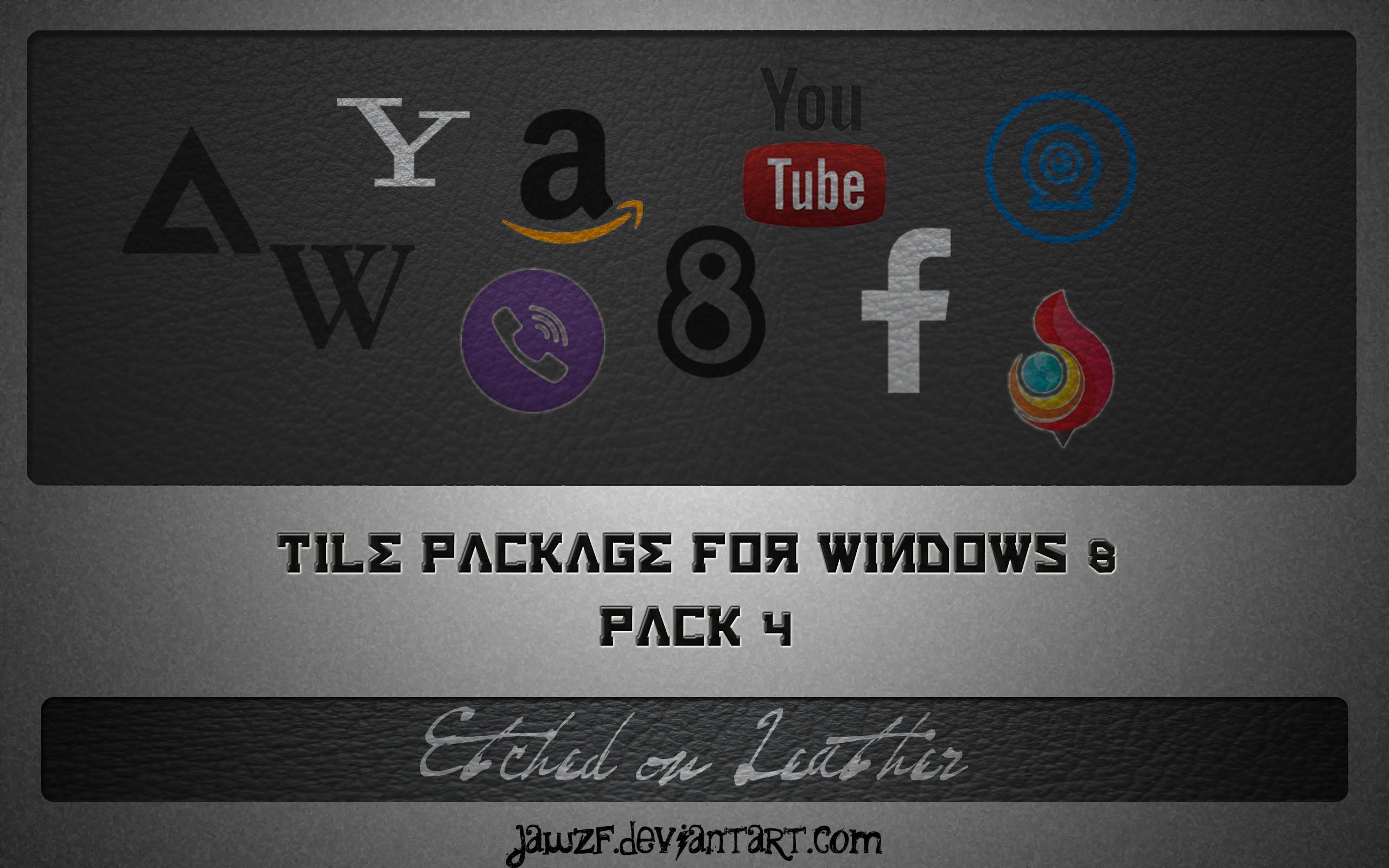 Tile Package 4 for Windows 8 - Embossed in Leather