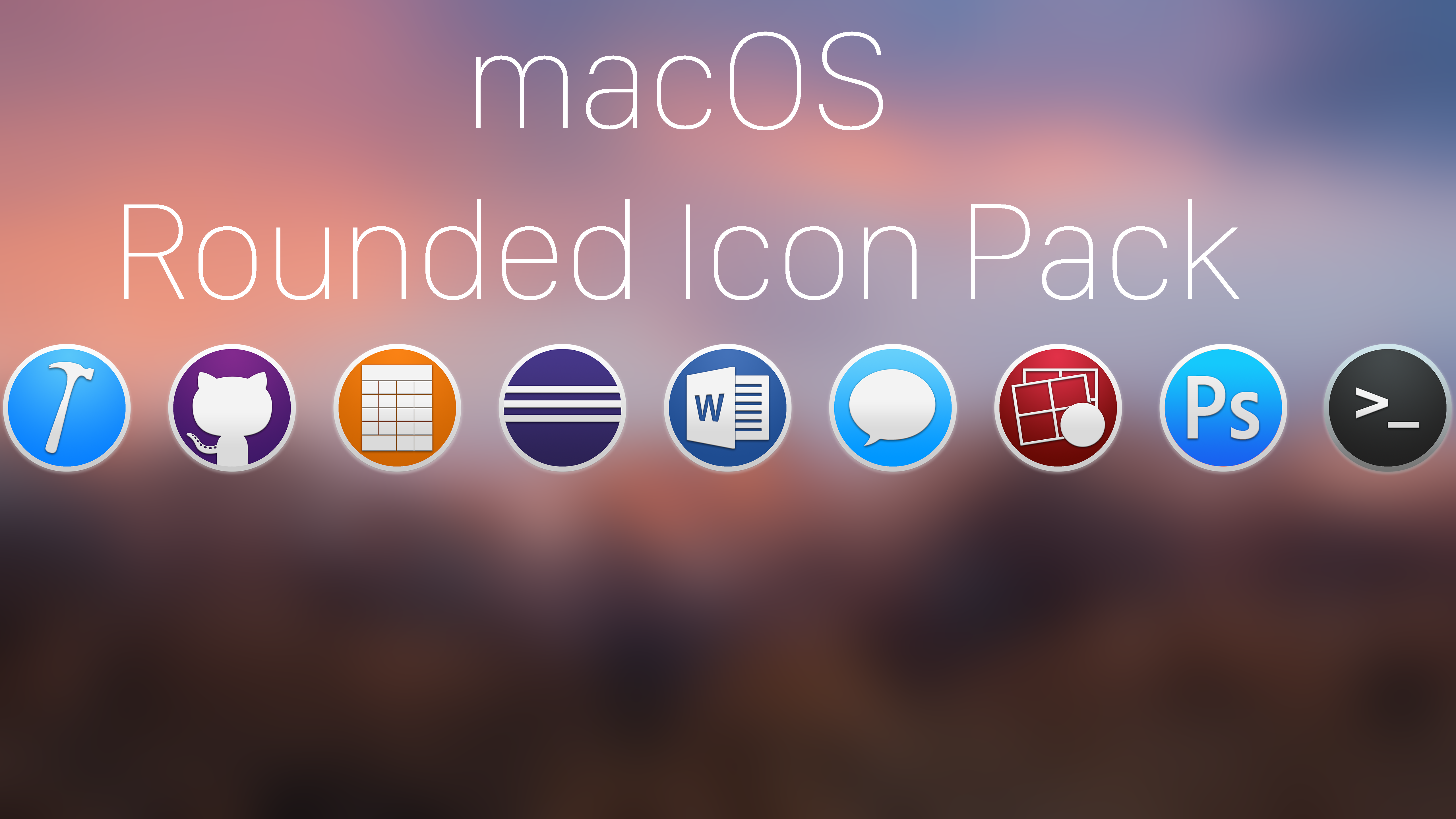 macOS rounded icons pack