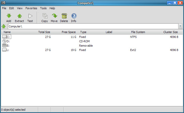 Tango 7-Zip Interface