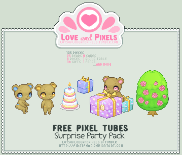 Pixel - Surprise Party Tube Pack by firstfear on DeviantArt
